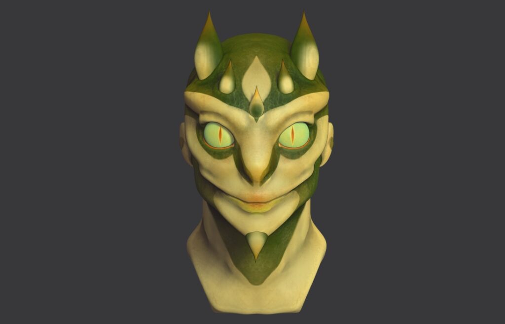 Lunamocity - Alien head model